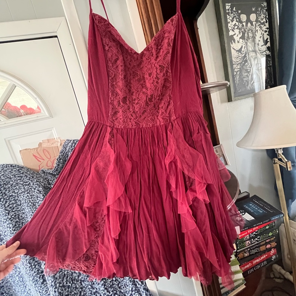 Abercrombie & Fitch Lacy Boho Dress fairy whimsy